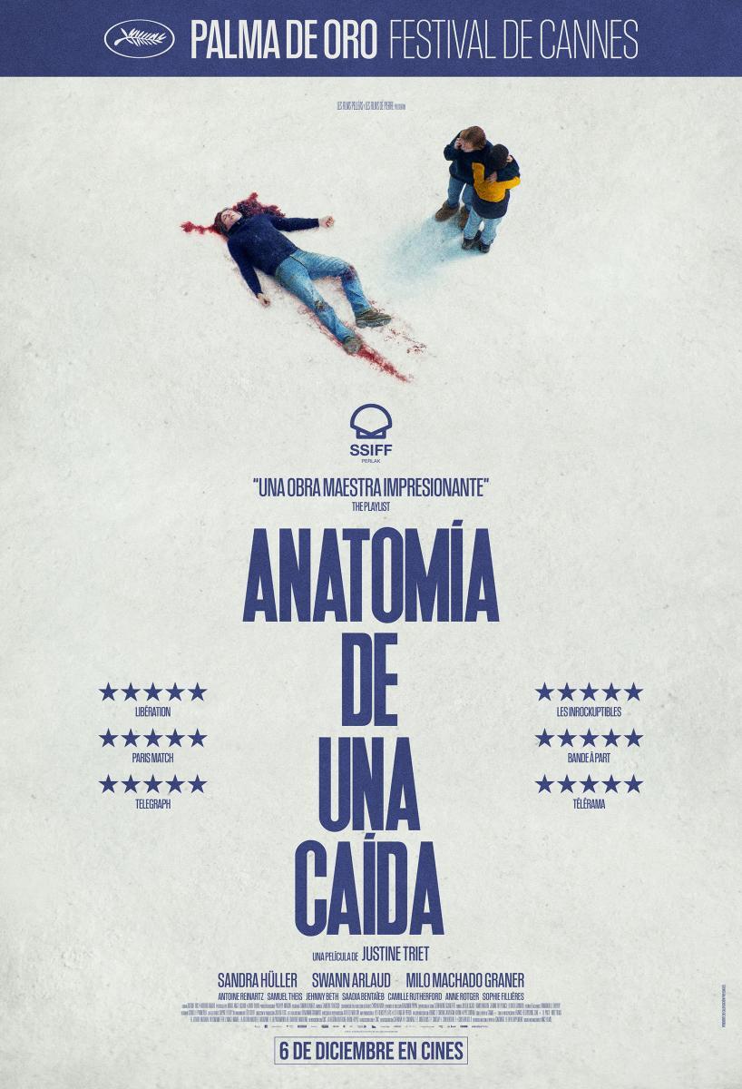 Cartelera oficial de Anatomy of a Fall: la telenovela jurídica del Cannes que quiso ser poesía y terminó en claustrofobia de salón de actos