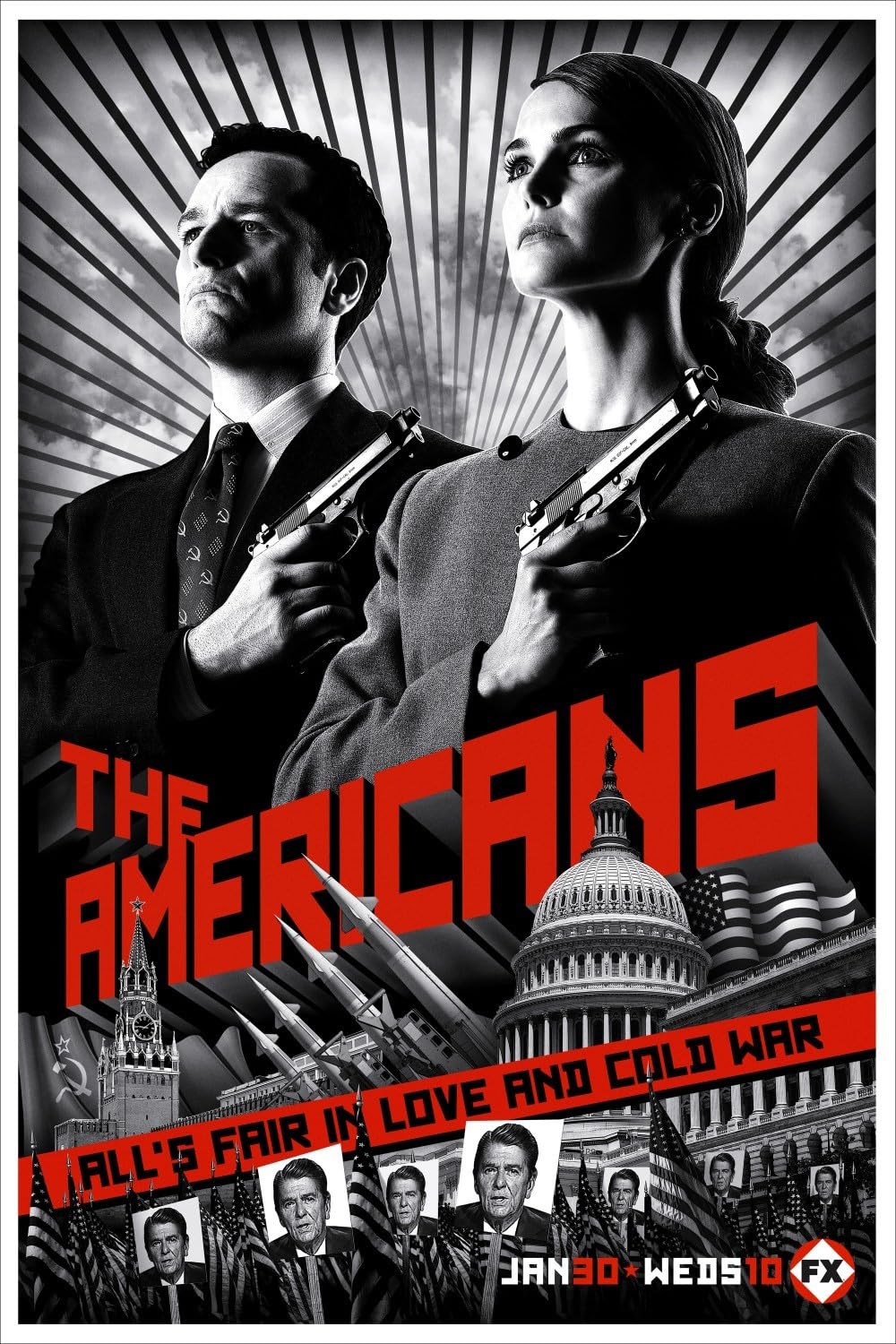 Póster de The Americans: La serie que te hará cuestionar la lealtad